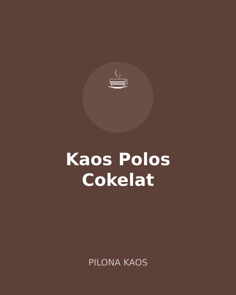 Kaos Polos Cokelat